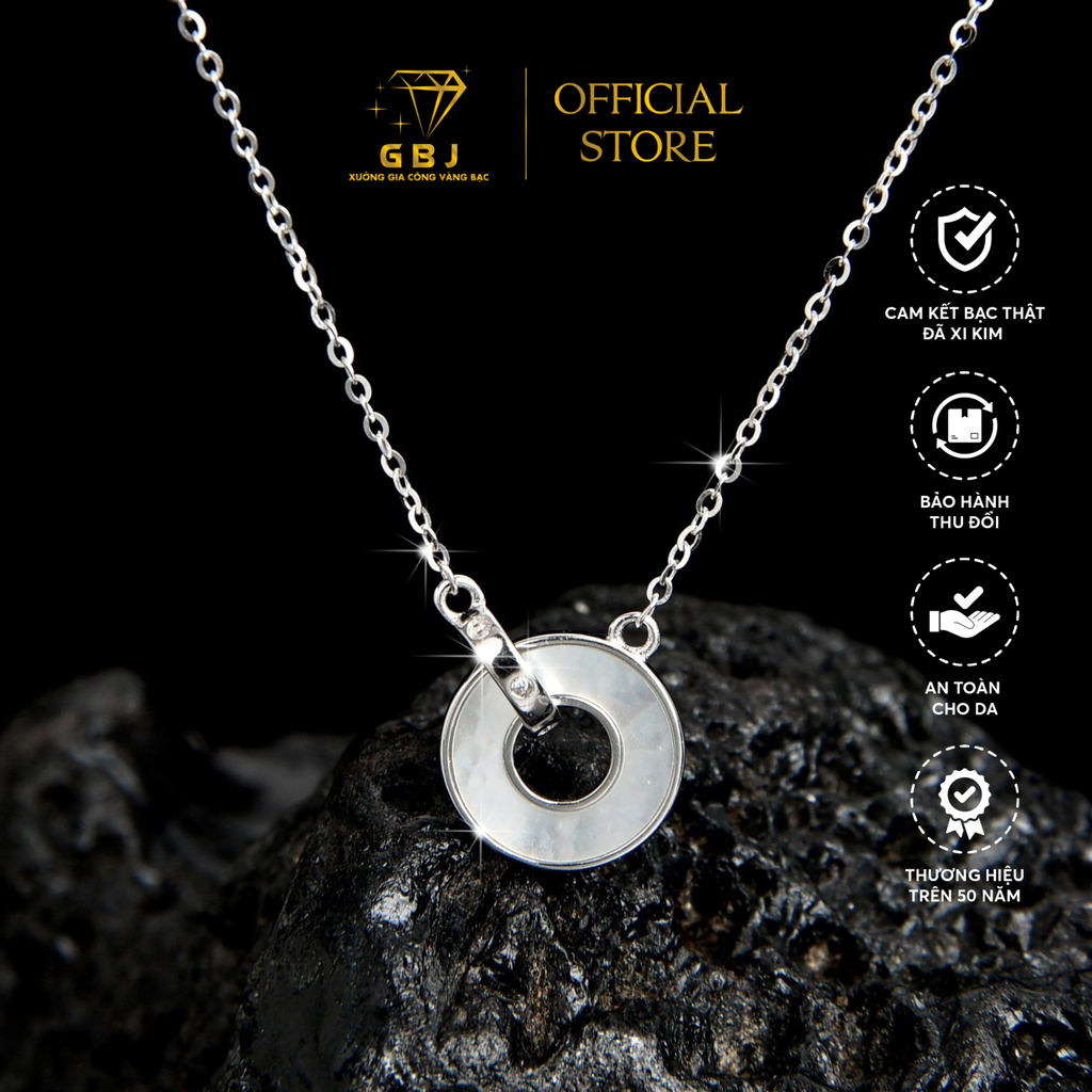 Dây Chuyền Mặt Đồng Xu Cổ Chuẩn Bạc 925 - GBJ47842 - Gia Bảo Jewelry