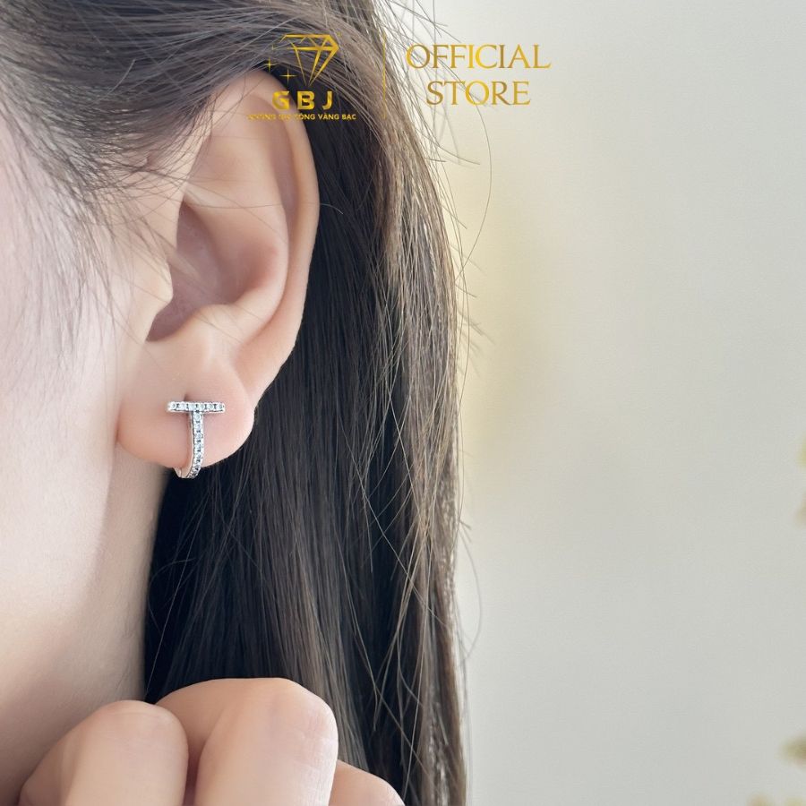Bông Tai Nữ Chữ T - GBJ50838 - Gia Bảo Jewelry