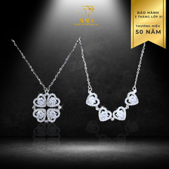 Dây Chuyền Mặt Tim 4li 4 cánh 2 Kiểu 2K02-GBJ49923-Gia Bảo Jewelry (Có Xi Kim)