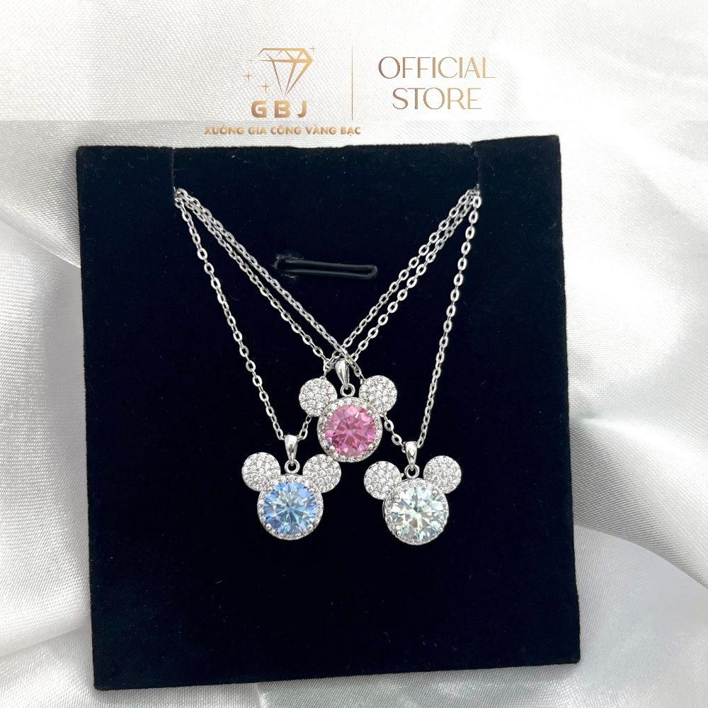 Dây Chuyền Nữ LM Hình Chuột Nhiều Màu Chuẩn Bạc 925 - GBJ44624 - Gia Bảo Jewelry