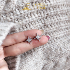 Bông Tai Ngôi Sao 8 Cánh Tia Sáng Lấp Lánh Chuẩn Bạc 925 - GBJ49588 - Gia Bảo Jewelry