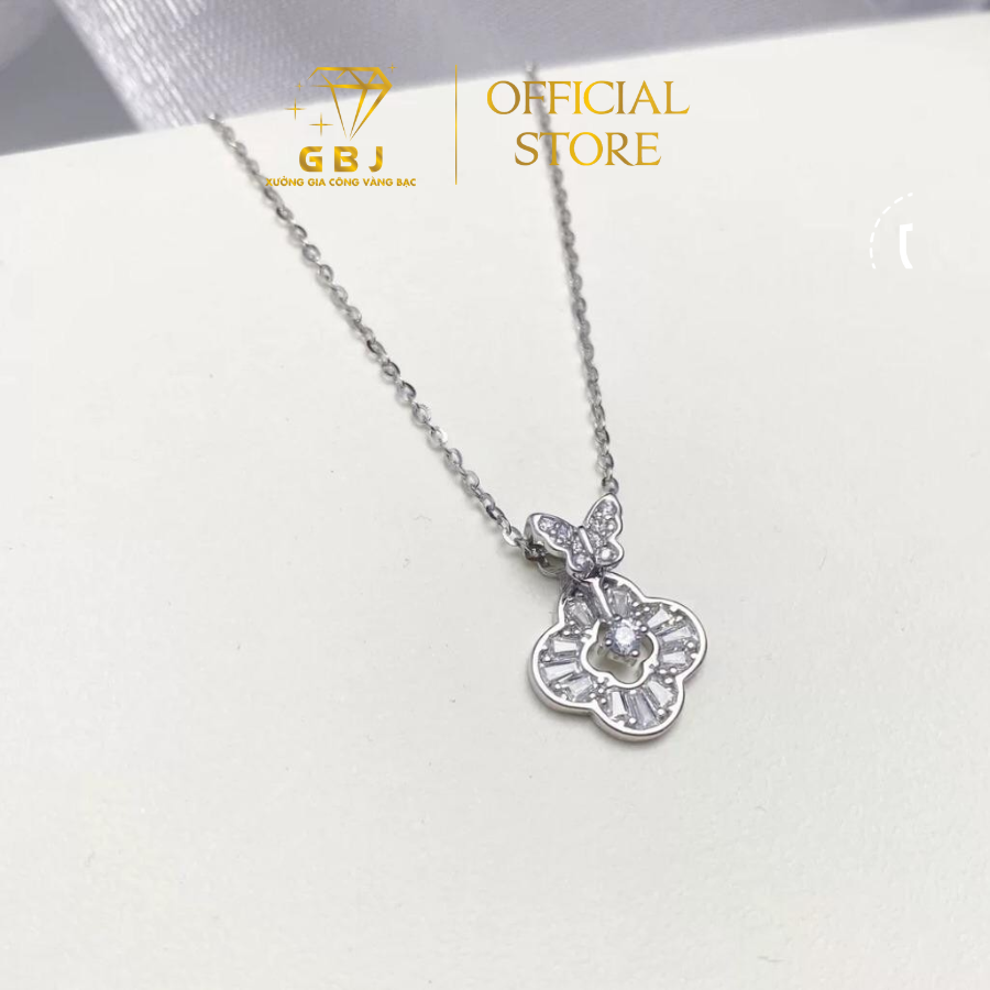 Dây Chuyền Bạc Mặt Hoa 4 Cánh Mix BTF Xinh Xắn (4T6) - GBJ54897 - Gia Bảo Jewelry