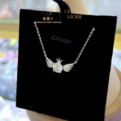 Dây Chuyền Nữ LM Đôi Cánh Thiên Thần Moissanite Chuẩn Bạc 925 - GBJ44922 - Gia Bảo Jewelry (Có Xi Kim)