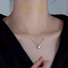 Dây Chuyền LM Hình Tim Chuẩn Bạc 925 - GBJ48643 - Gia Bảo Jewelry