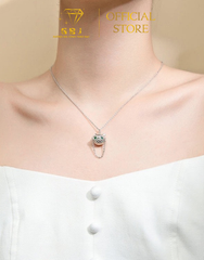 Dây Chuyền Mặt Mèo Đeo Kính Dễ Thương Chuẩn Bạc 925 - GBJ49478 - Gia Bảo Jewelry