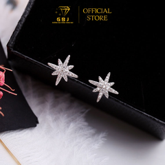 Bông Tai Ngôi Sao 8 Cánh Tia Sáng Lấp Lánh Chuẩn Bạc 925 - GBJ49588 - Gia Bảo Jewelry