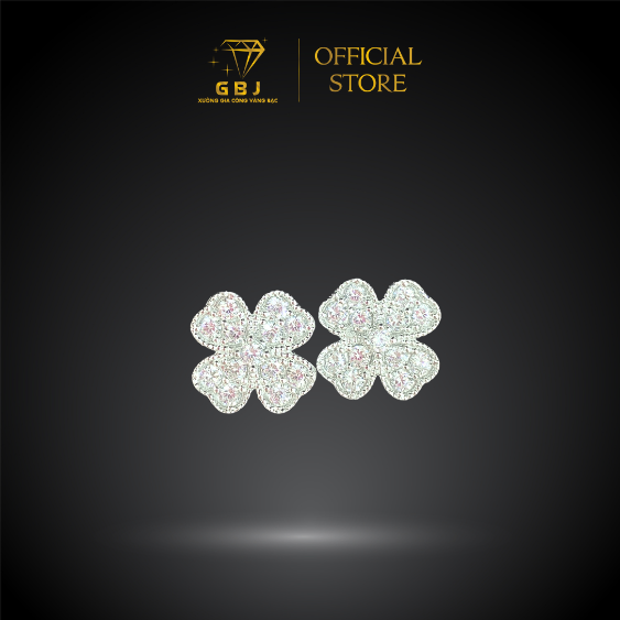 Bông Tai Hình Hoa Mai 4 Cánh Chuẩn Bạc 925 - GBJ49445 - Gia Bảo Jewelry (Có Xi Kim)