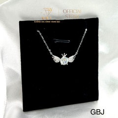 Dây Chuyền Nữ LM Đôi Cánh Thiên Thần Moissanite Chuẩn Bạc 925 - GBJ44922 - Gia Bảo Jewelry (Có Xi Kim)