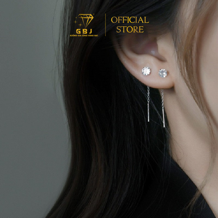Bông Tai Nụ TT Kiểu Dáng Độc Đáo Chuẩn Bạc 925 - GBJ48639/49546/49547 - Gia Bảo Jewelry