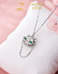 Dây Chuyền Mặt Mèo Đeo Kính Dễ Thương Chuẩn Bạc 925 - GBJ49478 - Gia Bảo Jewelry