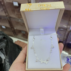 Lắc Tay BTF Đôi Mix Bi X.I K.I.M ( 19CM ) - GBJ50826 - Gia Bảo Jewelry