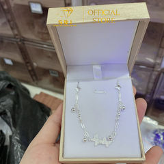 Lắc Tay BTF Đôi Mix Bi X.I K.I.M ( 19CM ) - GBJ50826 - Gia Bảo Jewelry