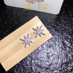 Bông Tai Ngôi Sao 8 Cánh Tia Sáng Lấp Lánh Chuẩn Bạc 925 - GBJ49588 - Gia Bảo Jewelry