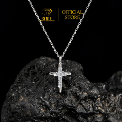 Dây Chuyền Thánh Giá Đính Đá Chuẩn Bạc 925 - GBJ47847 - Gia Bảo Jewelry (Có Xi Kim)