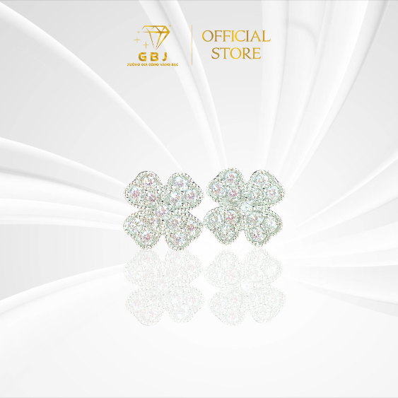 Bông Tai Hình Hoa Mai 4 Cánh Chuẩn Bạc 925 - GBJ49445 - Gia Bảo Jewelry (Có Xi Kim)