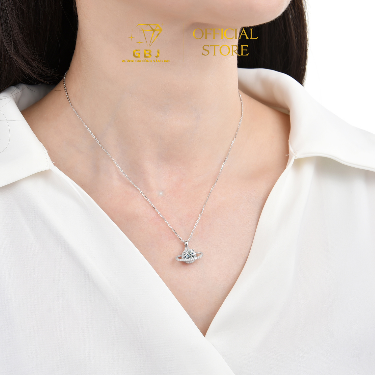 Dây Mặt Xoay Tròn Phong Cách Chuẩn Bạc 925 - GBJ48659-50860 - Gia Bảo Jewelry (Có Xi Kim)