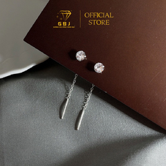 Bông Tai Nụ TT Kiểu Dáng Độc Đáo Chuẩn Bạc 925 - GBJ48639/49546/49547 - Gia Bảo Jewelry