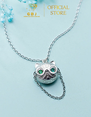 Dây Chuyền Mặt Mèo Đeo Kính Dễ Thương Chuẩn Bạc 925 - GBJ49478 - Gia Bảo Jewelry