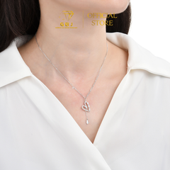 Dây Chuyền Mặt Tim Kiểu Xích Cá Tính Chuẩn Bạc 925 - GBJ48675 - Gia Bảo Jewelry