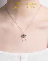 Dây Chuyền Mặt Mèo Đeo Kính Dễ Thương Chuẩn Bạc 925 - GBJ49478 - Gia Bảo Jewelry