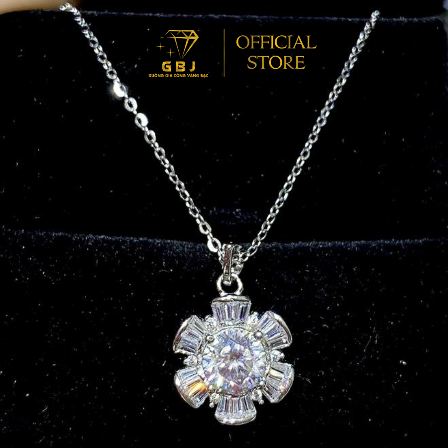 Dây Chuyền Cách Điệu 6 Cánh M.O.I 6li3 - GBJ52068 - Gia Bảo Jewelry (Có Xi Kim)