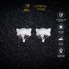 Bông Tai Hồ Ly (Chốt Đẩy) Chuẩn Bạc 925 - GBJ47500 - Gia Bảo Jewelry (Có Xi Kim)