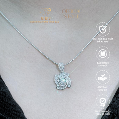 Dây Mặt Hoa 4 Cánh Đính Đá Chuẩn Bạc 925 - GBJ46908-47163 - Gia Bảo Jewelry (Có Xi Kim)