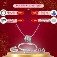 Combo PK Dây Chuyền SNAKE - Vòng SNAKE - Nhẫn SNAKE - Hoa Tai SNAKE - GBJ50843+50842+50844+50871 - Gia Bảo Jewelry