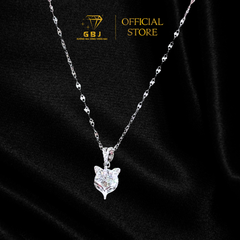 Dây Mặt Hồ Ly Cao Cấp Chuẩn Bạc 925 - GBJ47328-46913 - Gia Bảo Jewelry (Có Xi Kim)