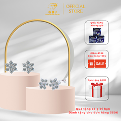 Bông Tai Hoa Tuyết Chuẩn Bạc 925 - GBJ47712 - Gia Bảo Jewelry (Có Xi Kim)