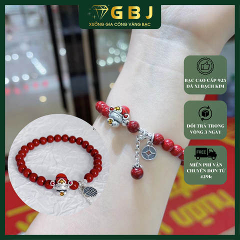 Vòng Tay Chu Sa Chuẩn Bạc 925 - GBJ46983 - Gia Bảo Jewelry