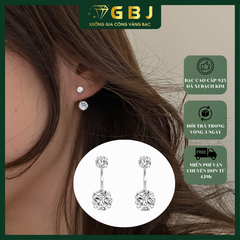 Bông Tai M01 Cao Cấp Chuẩn Bạc 925 - GBJ47244 - Gia Bảo Jewelry (Có Xi Kim)