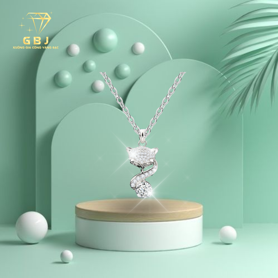 Dây Chuyền Mặt Hồ Ly 02 M.O.I - GBJ47785/49341 + 48772- Gia Bảo Jewelry