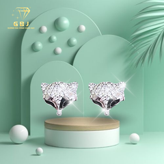 Bông Tai Hồ Ly (Chốt Đẩy) Chuẩn Bạc 925 - GBJ47500 - Gia Bảo Jewelry (Có Xi Kim)