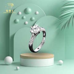 Nhẫn Bạc Đính Đá Cao Cấp (Freesize) Chuẩn Bạc 925 - GBJ47513 - Gia Bảo Jewelry