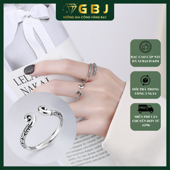 Nhẫn Kim Cô (Freesize) Chuẩn Bạc 925 - GBJ47556 - Gia Bảo Jewelry (Không Xi Kim)