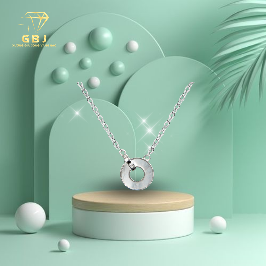 Dây Chuyền Mặt Đồng Xu Cổ Chuẩn Bạc 925 - GBJ47842 - Gia Bảo Jewelry