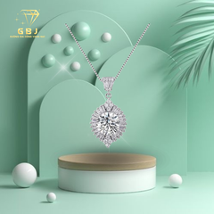 Dây Chuyền Mặt 4 Chấu 4T5 (X.i K.i.m) - GBJ47852-46911 - Gia Bảo Jewelry