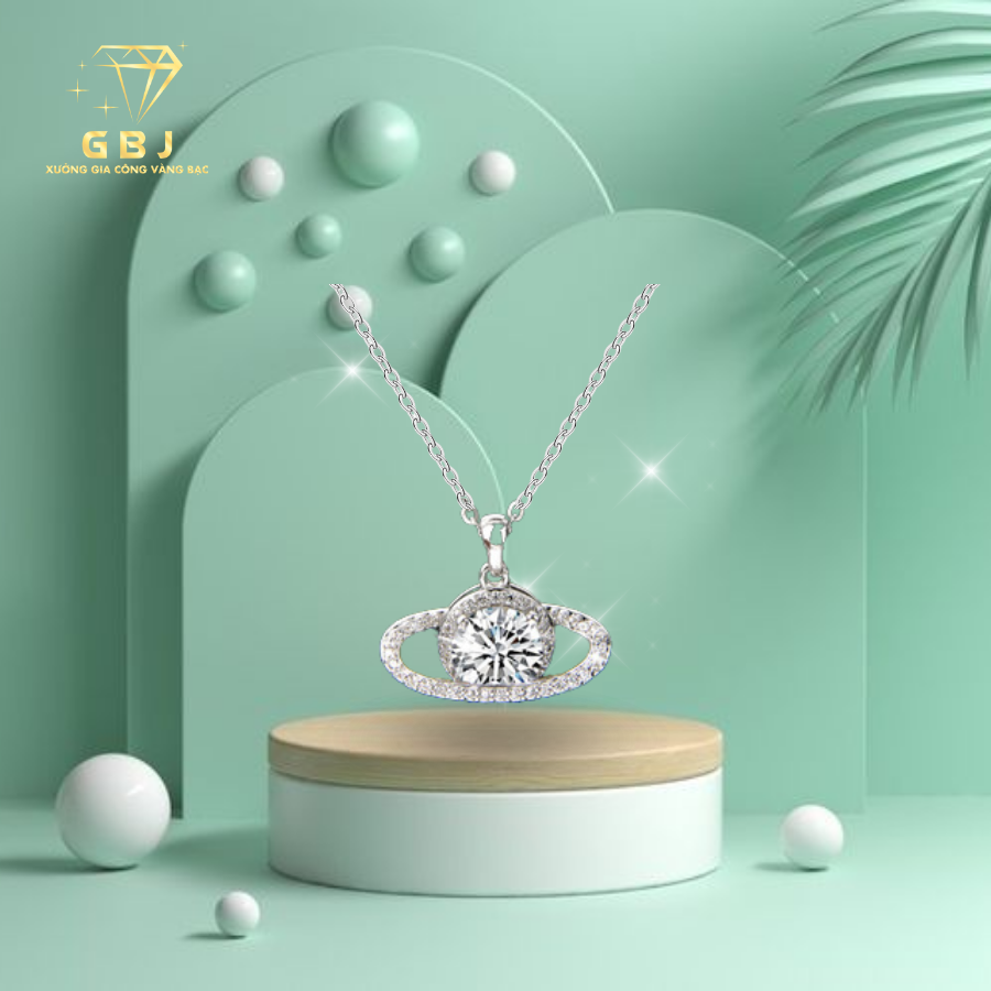 Dây Mặt Xoay Tròn Phong Cách Chuẩn Bạc 925 - GBJ48659-50860 - Gia Bảo Jewelry (Có Xi Kim)