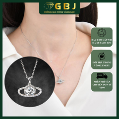 Dây Mặt Xoay Tròn Phong Cách Chuẩn Bạc 925 - GBJ48659-50860 - Gia Bảo Jewelry (Có Xi Kim)