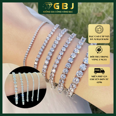 Lắc Tennis Cao Cấp - Giả Bảo Jewelry (Có Xi Kim)