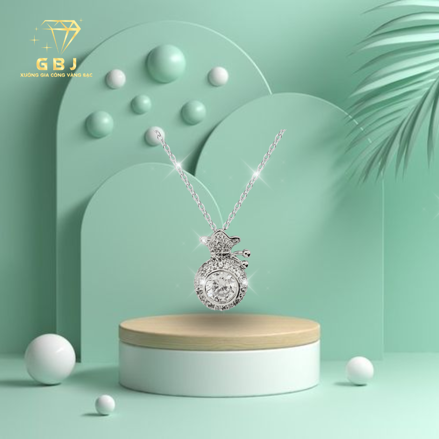 Dây Chuyền LM Túi Tiền H.ạt X.K - GBJ52200 - Gia Bảo Jewelry