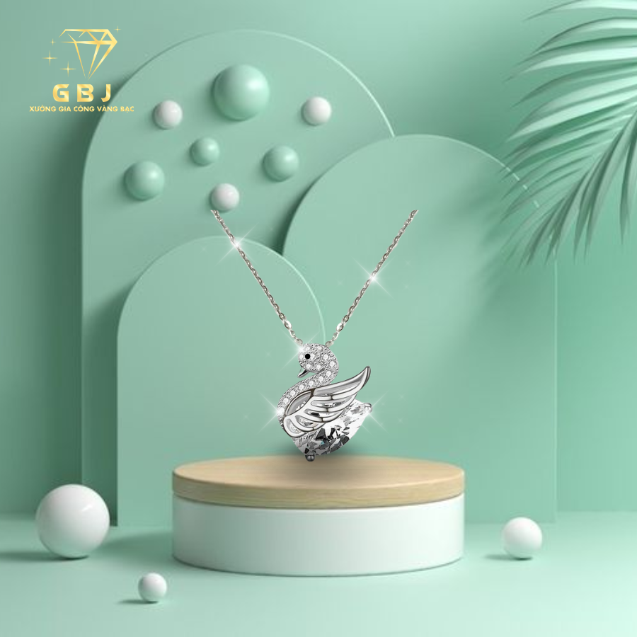Dây Chuyền LM Thiên Nga Nhỏ Xinh Xắn(4T5) -GBJ52207 - Gia Bảo Jewelry