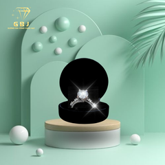 Nhẫn Viền 2 Đá Độc Đáo M.O.I 8li Chuẩn Bạc 925 - GBJ48808 - Gia Bảo Jewelry (Có Xi Kim)