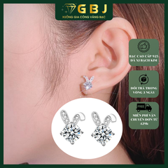 Bông Tai Hình Thỏ Xinh Xắn (Chốt Đẩy) Chuẩn Bạc 925 - GBJ48913 - Gia Bảo Jewelry (Có Xi Kim)