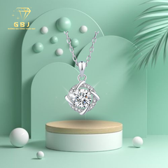 Mặt Kèm Dây Sang Trọng (Xi Kim) Chuẩn Bạc 925 - GBJ45408-40460 - Gia Bảo Jewelry