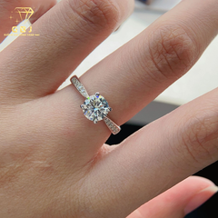 Nhẫn Viền Đá 4 Chấu 01 M.O.I (Freesize 12 - 16)  Chuẩn Bạc 925 - GBJ49427 - Gia Bảo Jewelry