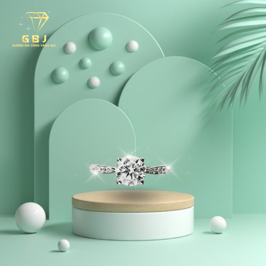 Nhẫn Viền Đá 4 Chấu 01 M.O.I (Freesize 12 - 16)  Chuẩn Bạc 925 - GBJ49427 - Gia Bảo Jewelry