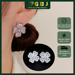 Bông Tai Hình Hoa Mai 4 Cánh Chuẩn Bạc 925 - GBJ49445 - Gia Bảo Jewelry (Có Xi Kim)