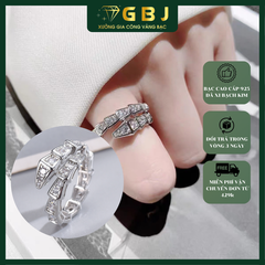 Nhẫn SNAKE Thiết Kế Hở 04 Tặng Hộp Trang Sức Đèn Led + -GBJ49502-49941 - Gia Bảo Jewelry (Có Xi Kim)
